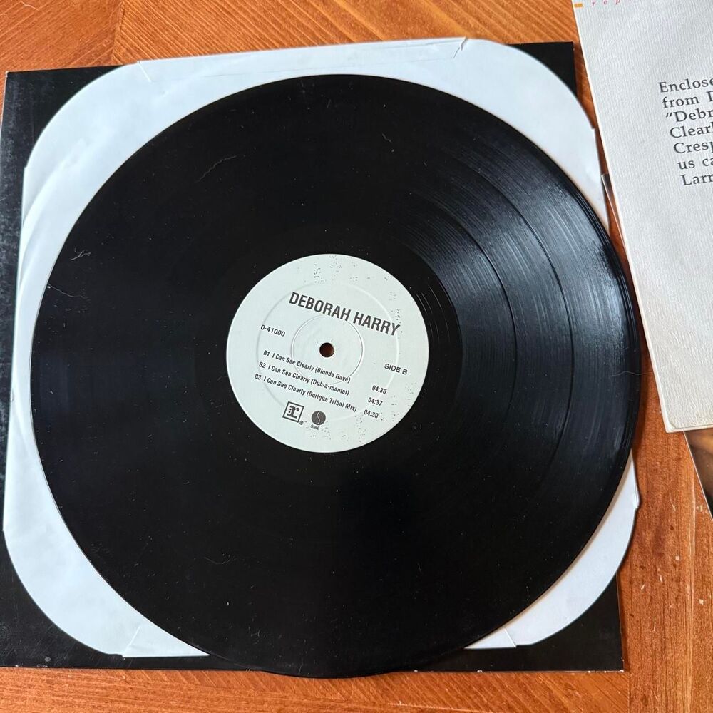 Sire Vinyl Vinyl Large Black Deborah Harry I Can See Clearly Promo 1993
